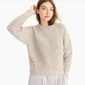 Point Sur chunky ribbed crewneck sweater (J. Crew)